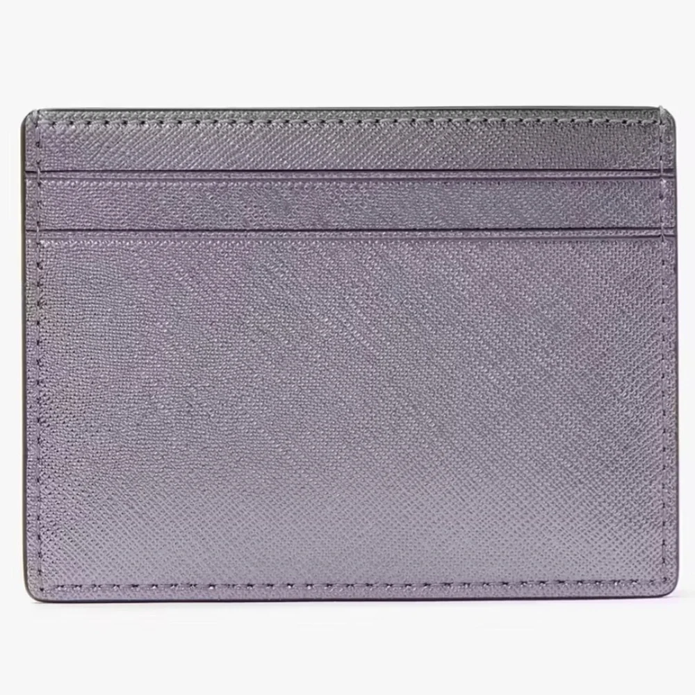 NWT Kate spade card holder Madison Metallic